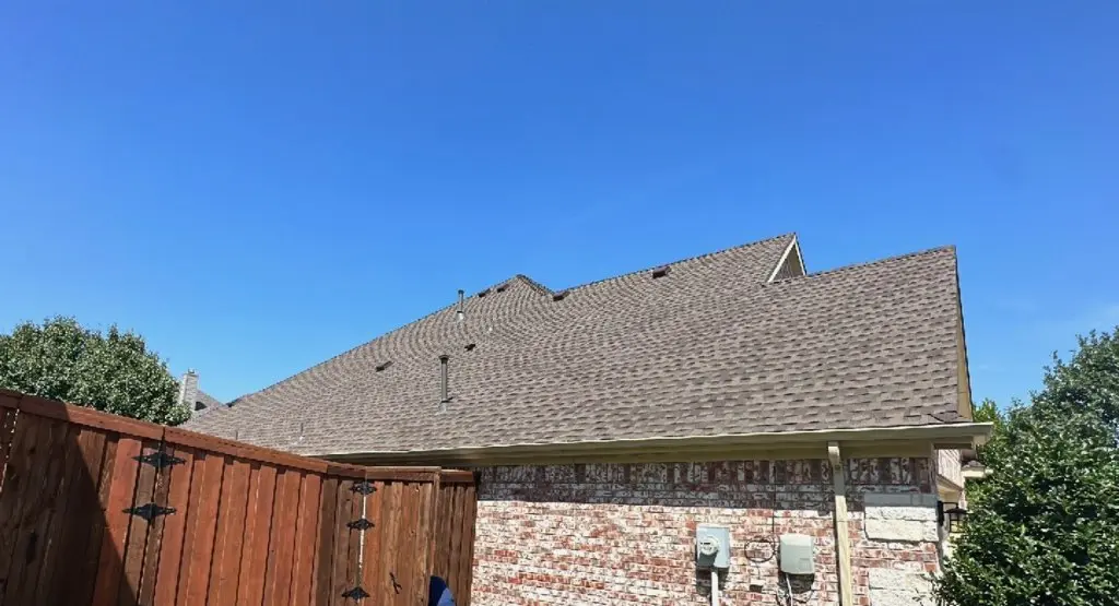 Completed roof replacement project in Welcome